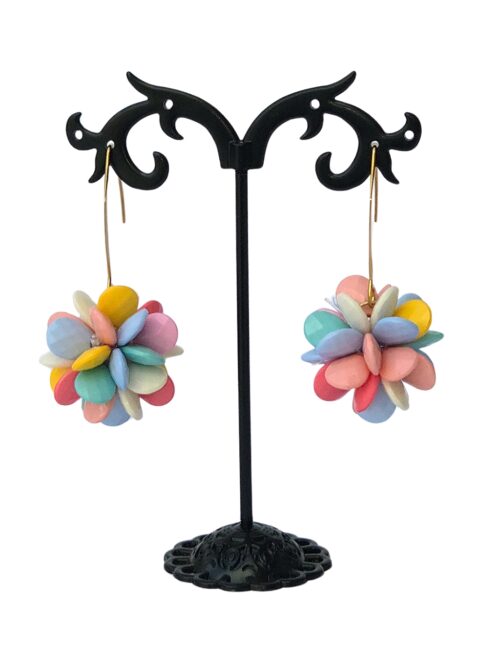 PENDIENTES FLORES MULTICOLOR