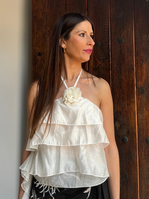 TOP ROSAL BLANCO