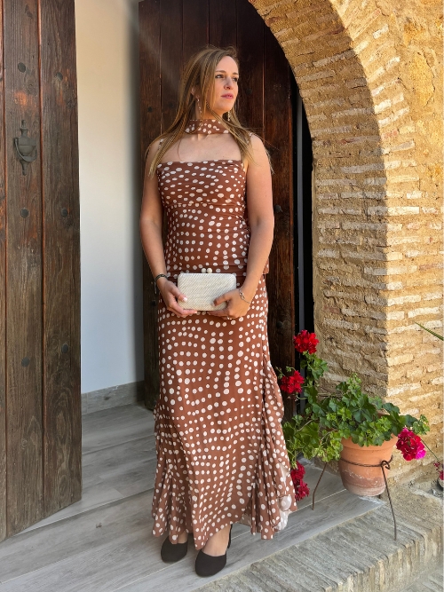 VESTIDO TRIANA MOCA