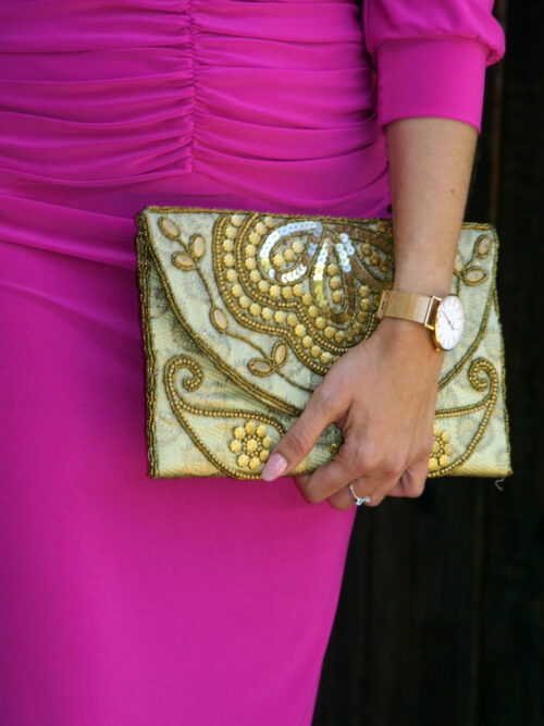 CARTERA HINDU DORADA